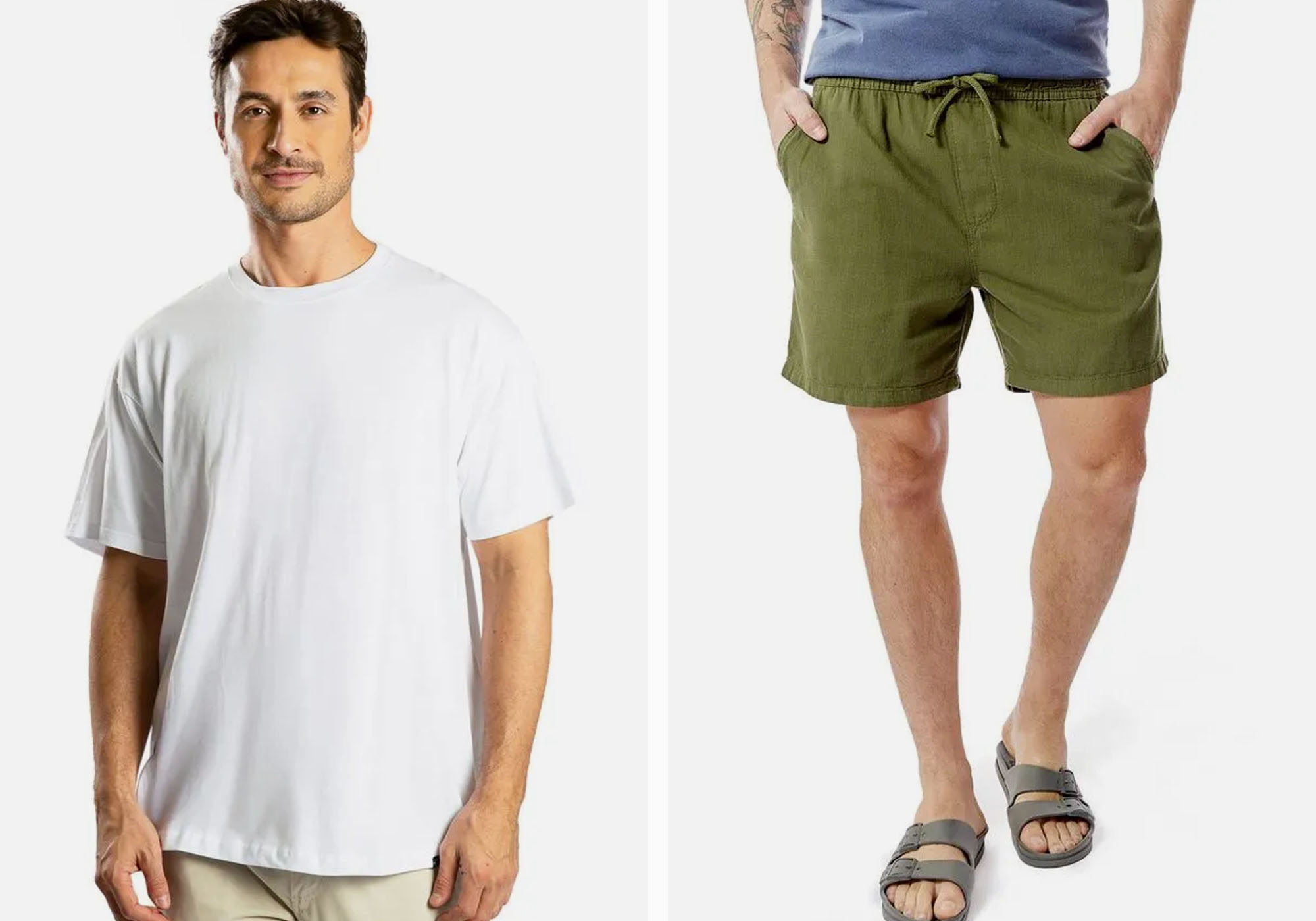 Visual masculino simples e casual