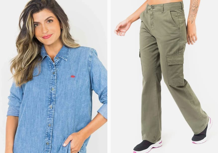 4 ideias de looks com calça cargo para se inspirar!